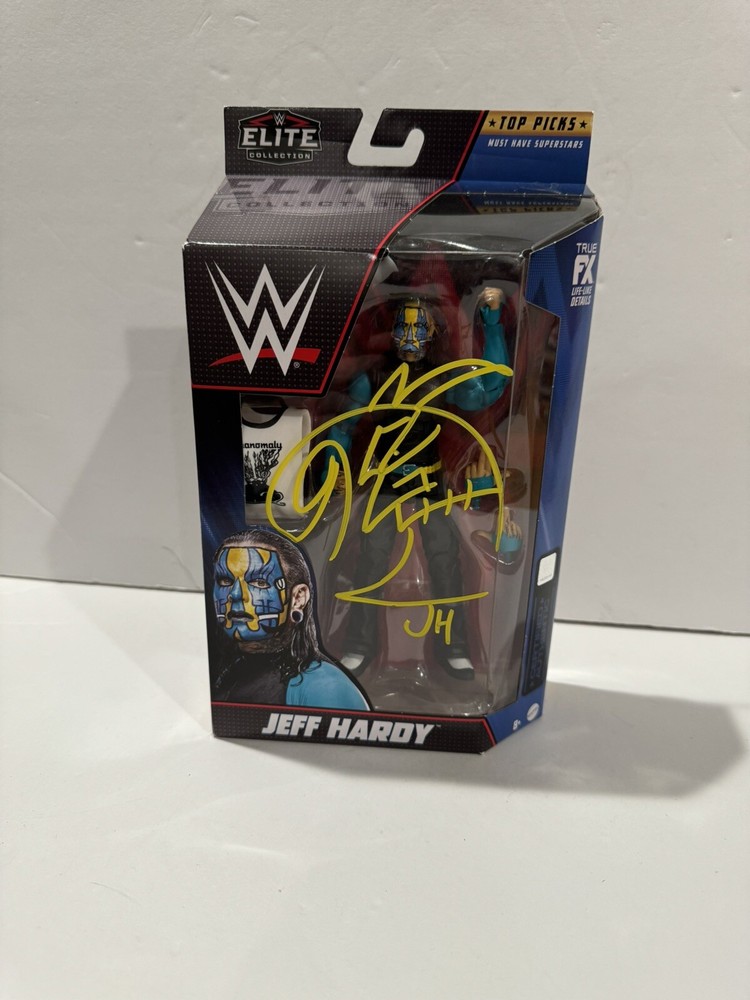 MATTEL WWE ELITE COLLECTION TOP PICKS SIGNED JEFF HARDY ACTION FIGURE