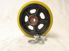 6" x1-3/8" Premium Urethane Caster Wheel Prec. Sealed Bearing 650lbs Ea Tool Box