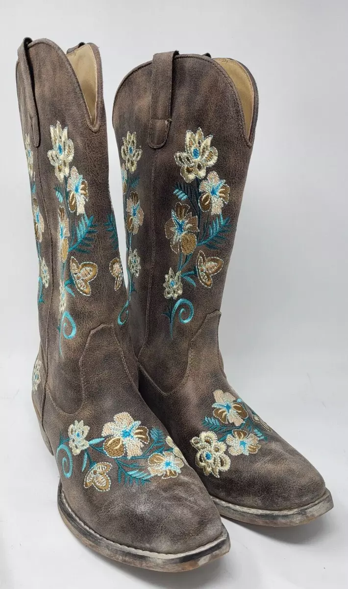 Roper floral best sale boots