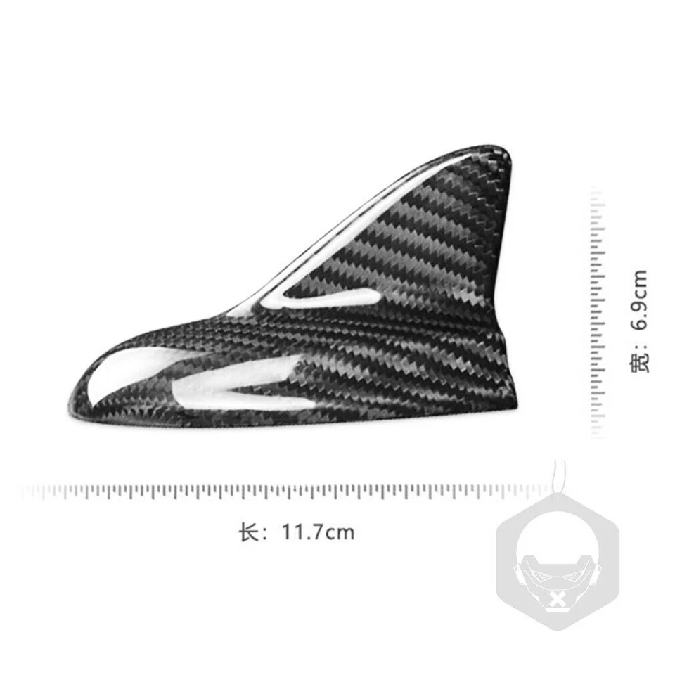 Cubierta aérea de antena de aleta de tiburón de fibra de carbono para Dodge Challenger SRT 15+LHD Foto 4 de 4