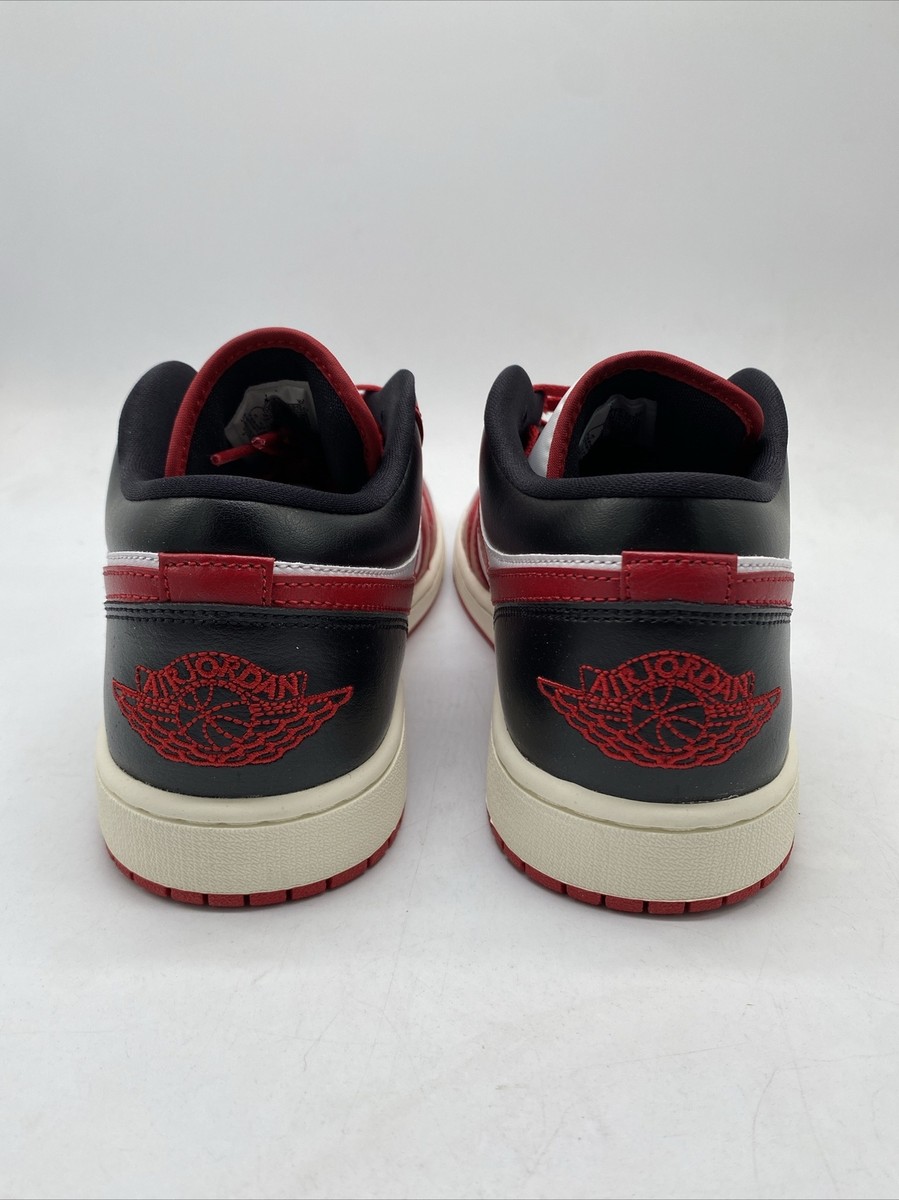 Nike Air Jordan 1 Low Retro White Black Gym Red DC0774-160