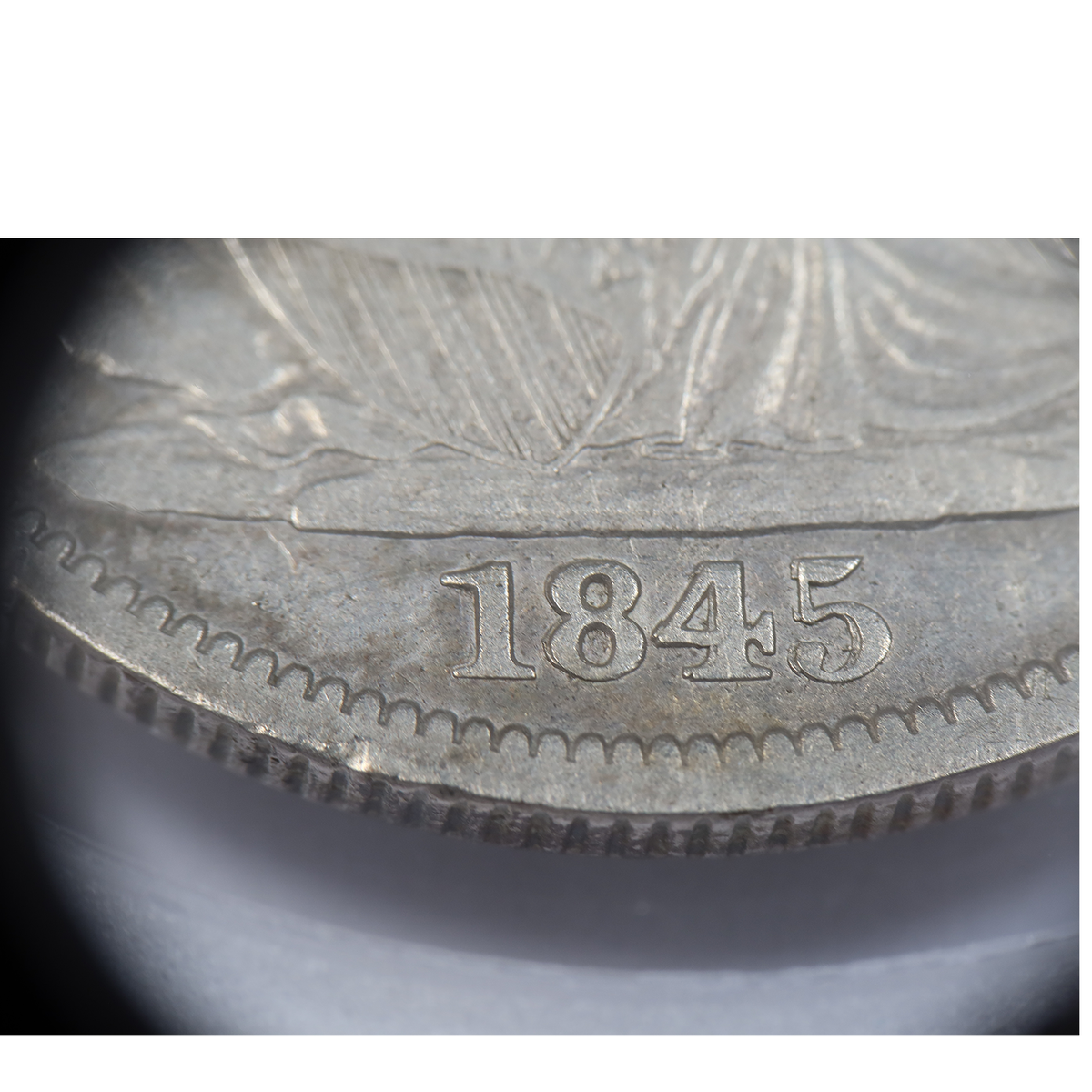 1845 O RPD WB-1 PCGS VF Detail Silver Seated Liberty Half Dollar