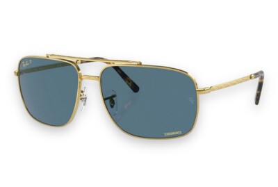 Ray Ban RB3796 9196/S2 Chromance Polarized Metal Blue 59-15mm