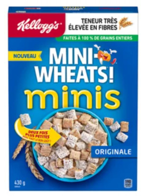 Mini Wheats Minis Original Breakfast Cereal, 430g