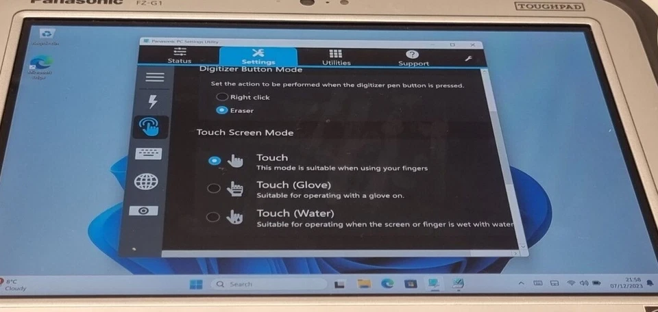 4 X PANASONIC TOUGHPAD FZ-G1 MK4 FZ-G1R0-53TE i5-6300U 2.40GHZ 4GB 128GB LTE - Immagine 3 di 4