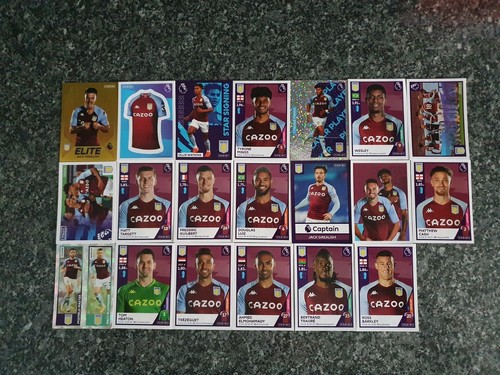 Panini Premier League Sticker 2021 Aston Villa Konvolut 20 Sticker