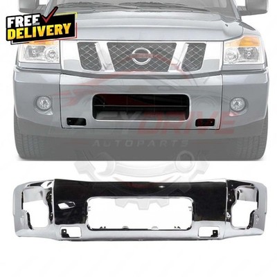 New For 2004-2015 Front Bumper Chrome Steel Nissan Titan 2005-2007 Nissan Armada
