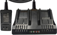Dual Port WA3875 Charger for Worx 18V 20 Volt Lithium Battery Wa3757 Wa3578