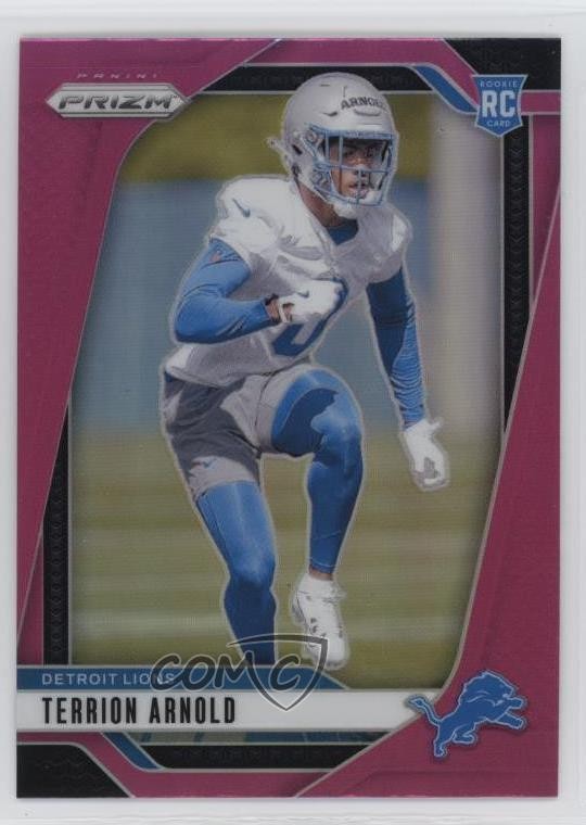 2024 Panini Prizm Rookies Pink Prizm Terrion Arnold #389 1e7l
