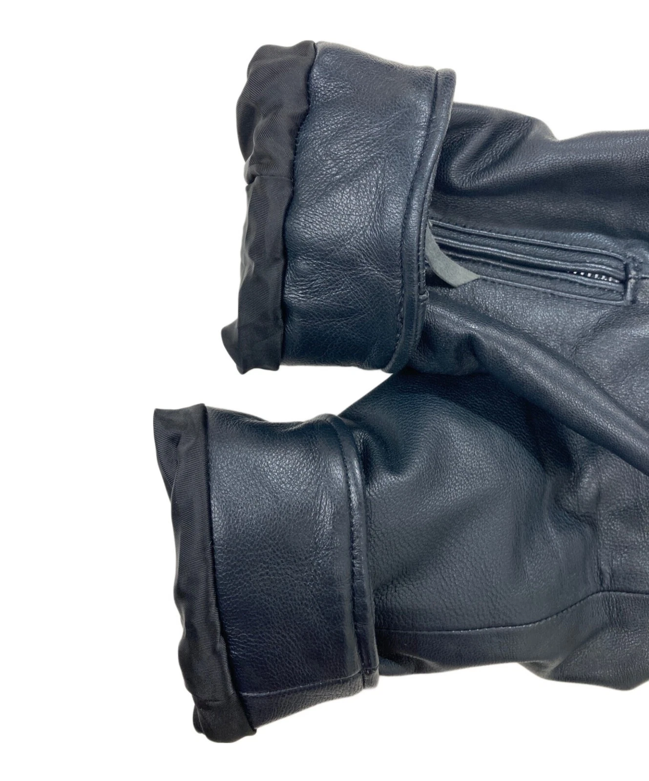 Nano Universe Single Leather Riders Jacket Men's Size S Black image 7