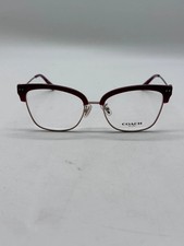 Coach Eyeglasses Frames HC 5104B 9331 Rose Gold Red Cat Eye Full Rim 53-17-140