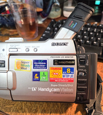 Sony Handycam Vision Camcorder DCR-TRV9 Silver 180x Digital Zoom Mini