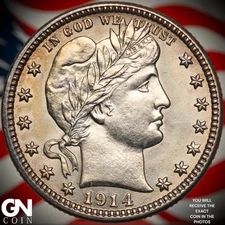 1914 D Barber Quarter B1769