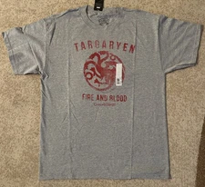 Game of Thrones Targaryen Fire And Blood HBO T-Shirt Men’s Large