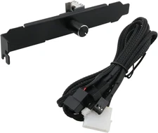 PC Case Fan Governor PWM Temperature Control 3Pin/4Pin PCI Cooling Fan Speed Con