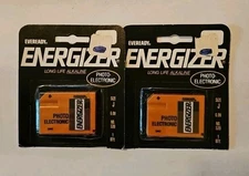 Lot Of 2 Everready Energizer Photo Electronic Size J 6.0V NO 539 NOS SOLD AS IS 