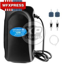 100 Gallon 10W Air Pump Adjustable Silent Oxygen for Aquarium Fish Tank 40 inch