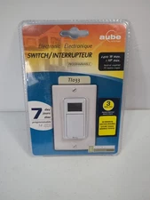 Aube Technologies TI033 Programmable Wall Switch for lighting and MOTORS