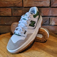 New Balance 550 bianco verde grigio, suola in gomma taglia UK 5. Eu 38