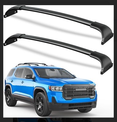 Roof Rack Cross Bars 220lbs Compatible with GMC Acadia 2017 2023~w/ Raised Rails