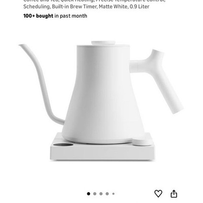 Fellow Stagg EKG Pro Electric Gooseneck Kettle 0.9L Matte White Temp Control