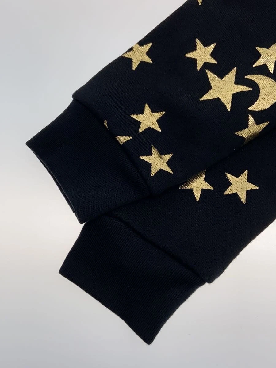 GUCCI Felpa con Cappuccio Star and Moon Line Parka Cotone BLK Motivo Totale