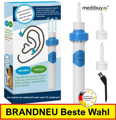 OHRENEINIGER ELKTRISCH Elektrischer Ohrenreiniger Ohr Reinigung Sauger Ohrenschmalz Ohrwachs Entferner✔