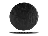 H&H Teller Aus Porzellan Rund Schwarz Cm 26
