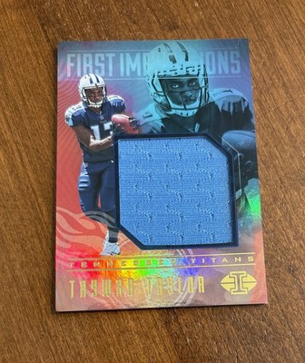 Taywan Taylor 2017 Panini Illusions First Impressions Rookie Patch Titans RC (B)
