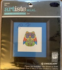Zweigart Artiste Mini OWL Counted Cross Stitc...