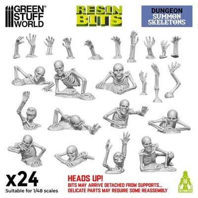 Green Stuff World: BONES - Basing Bits - 3D Printed Resin