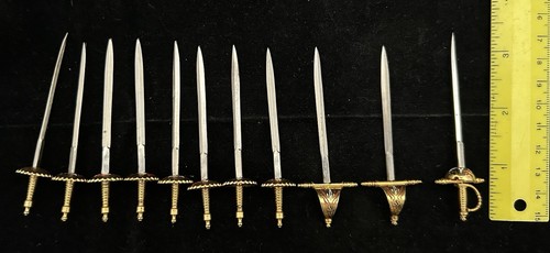 Brass Toledo Miniature Cocktail Swords