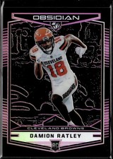 2018 Panini Obsidian #176 Damion Ratley Electric Etch Purple #/75