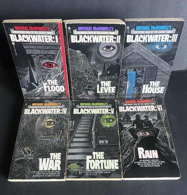 Blackwater Complete Vintage Set Michael McDowell Avon Books Paperbacks From Hell
