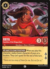 Raya Guardian of the Dragon Gem 122/204 Ursula's Return Disney Lorcana 017153