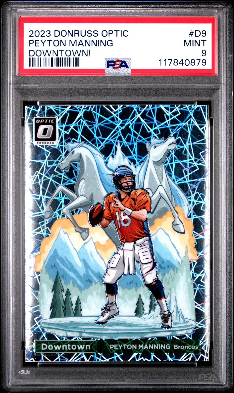 2023 Donruss Optic Football Peyton Manning #D9 Downtown PSA 9