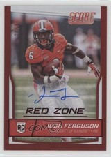 2016 Score Rookies Jumbo Red Zone Signatures 20/35 Josh Ferguson #432 Auto 0v0