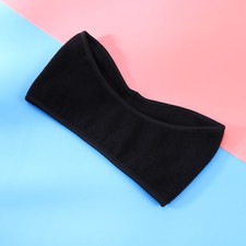 Durable Black Ear Muffs Fleece Thermal Headband for Winter Sports