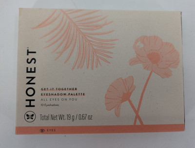 Honest Beauty Eyeshadow Palette 10 High Pigment Blendable Shades 19g/0.67oz. NIB