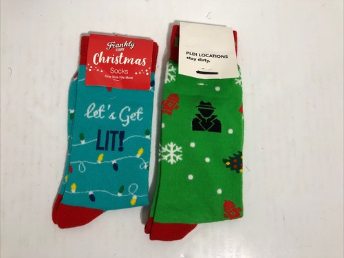 Let’s Get Lit & Play Dirty Locations Adult One Size Socks - Brand New - Novelty - Picture 2 of 11