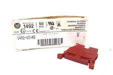ALLEN BRADLEY 1492-W3 Ser B LOT of 50 Terminal Blocks Gray NEW