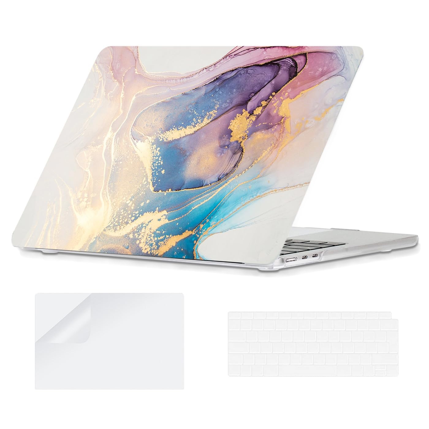 YOPAS Cover per MacBook Air 13 M4 M3 M2 A3240 A3113 A2681 2025 2024 2022, (T6Z)