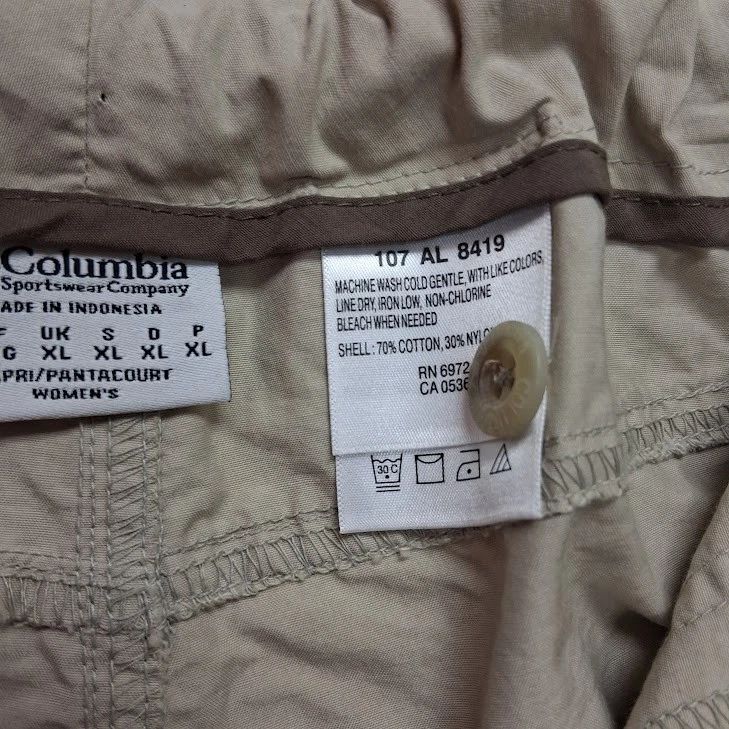 Pantalones de rodilla para mujer Columbia Sportswear Company Arch Cape Fossil talla L nuevos con etiquetas Foto 3 de 4