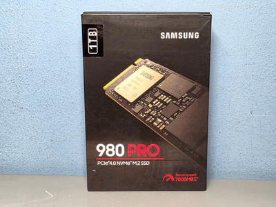 Samsung 980 Pro 1TB SSD PCIe4.0 NVMe M.2 MZ-V8P1T0 Solid State New & Sealed