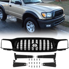 For Toyota Tacoma 2001-2004 Front Upper Bumper Grille Glossy Black 5310004250C0