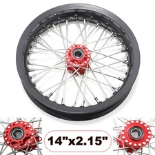 14"x2.15 Front Spoked Wheel Red For Sur Ron Light Bee LBX For Segway X160 X260