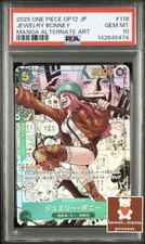 PSA10 One Piece Card Japanese Jewelry Bonney Manga Art Parallel SEC OP12-118 JP
