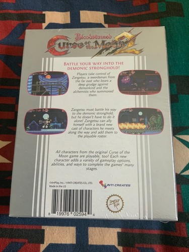 Bloodstained Curse Of The Moon 2 Classic Edición Coleccionista PS4 Edición Limitada, NUEVO - Imagen 2 de 4