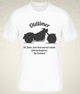 T Shirt 50 Geburtstag Mann Motorrad Oldtimer Geschenk Idee Lustig 1970 Ebay