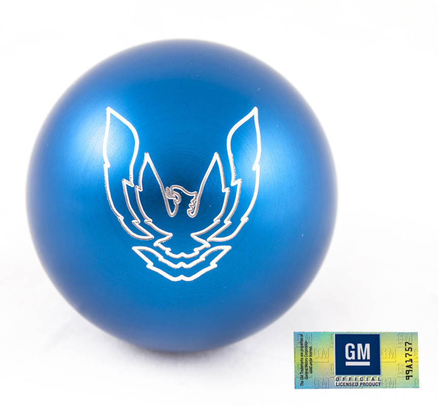 82-02 Trans Am Billet Aluminum Blue Phoenix Bird Shift Knob NEW